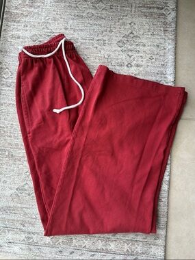 Brandy Melville  red drawstring sweatpants